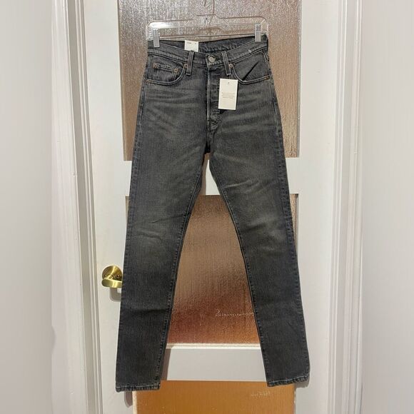 NWT Levi’s Skinny Filiforme 501 Black Wash - Picture 4 of 6